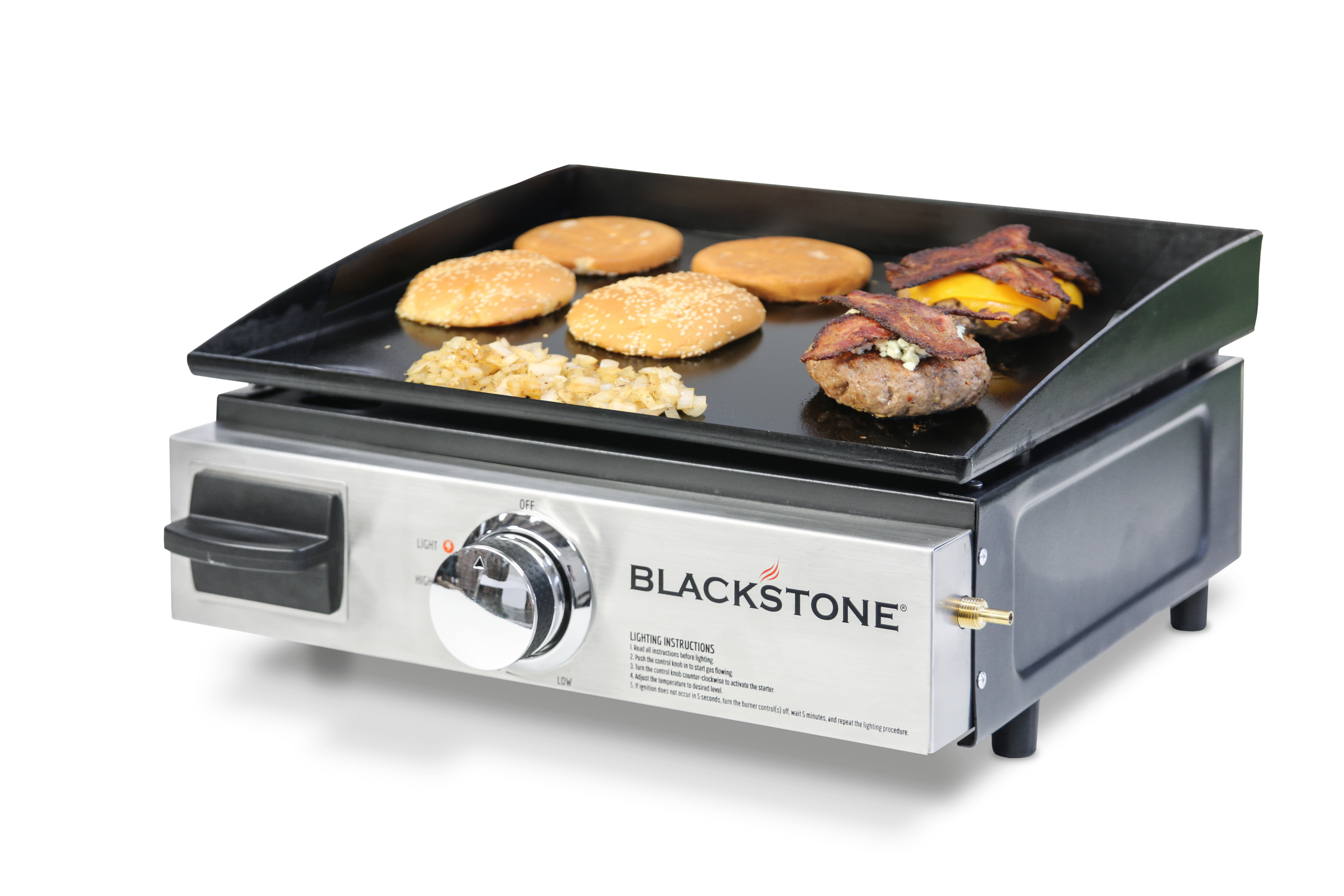 1-burner Table Top Gas Griddle Camping Cooking RV NEW Blacks