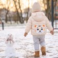 thumbnail image 5 of Abcomgle Girls Winter Jackets Size 6 Cute Bear Ears Hooded Baby Boys' Outerwear Jackets & Coats Lightweight Puffer Padded Light Jacket for Boys Winter Warm Boys Winter Coat, 5 of 6
