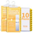 thumbnail image 1 of Absorbedor de humedad Ksend, paquete de 10 bolsas deshumidificadoras, 290 ml, color limón, 1 of 1