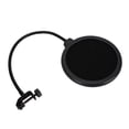 thumbnail image 2 of Metal Large Double Layer Physical Noise Reduction Microphone Windproof Mesh Cover Black, 2 of 8