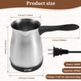 thumbnail image 1 of 600ml Electric Turkish Coffee Maker Stainless Steel Machine 5 To 6 Cups Capacity With Ergonomic Handle 110V For Home Travel (a ), 1 of 9