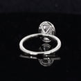 thumbnail image 4 of solitaire jewels 2.5CT Oval Moissanit Halo Engagement Ring For Women, 14K White Gold, 4 of 5
