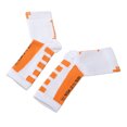 thumbnail image 3 of Calcetines deportivos para el talón, protección del tobillo, soporte para la manga del pie, calcetines de compresión para el talón para atleta, blanco y naranja, 3 of 8