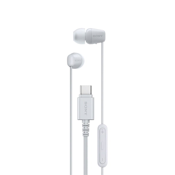 Sony Audífonos intrauditivos USB-C con cable IER-EX15C color blanco