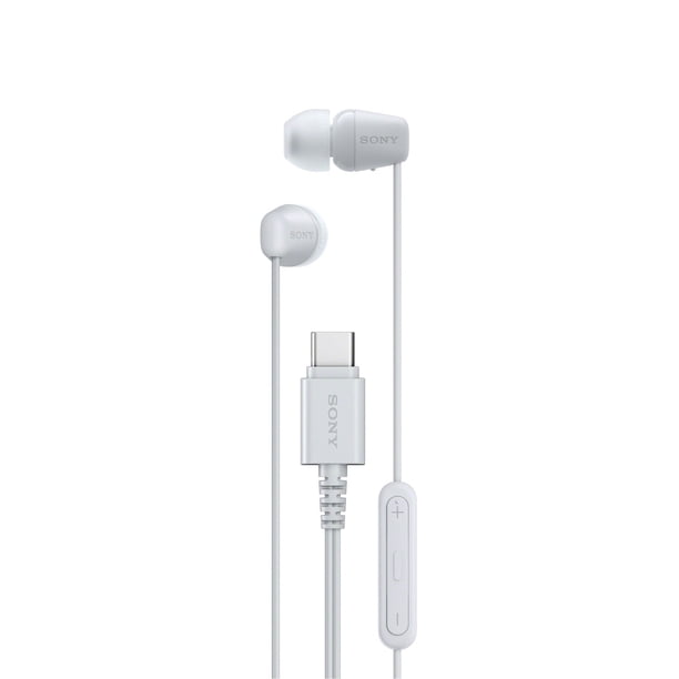 Sony Audífonos intrauditivos USB-C con cable IER-EX15C color blanco