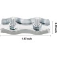 thumbnail image 3 of Conector de cables de cuerda de polietileno, conector de acero galvanizado, conector para vallas eléctricas (12) Feliz Sencillez, 3 of 5