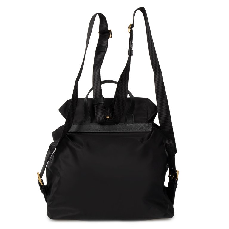 Prada PRD-HBAG-BPACK-1BZ811-F0KKT Black Fabric Backpack with Robot