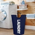 thumbnail image 4 of Cesta de vandería Grande de Te Oxford Almacenamiento Plegable con Asas Bolsa de 115 L Cesto de vandería Papelera de vandería Baoblaze Cesto de la ropa, 4 of 8