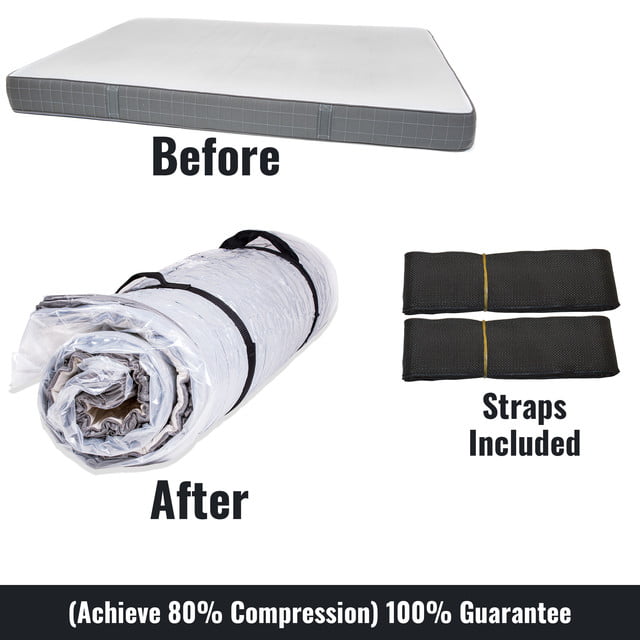Foam Mattress Vacuum Bag for Moving/Storage-Compress Mattress by 80% Vacuum  Seal