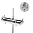 thumbnail image 2 of Shower Shelf Without Drilling Adjustable Shower Shelf For The Shower Rod Bathroom Storage With Shower Holder Shelf With 2 Small Hooks--, 2 of 5