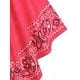 thumbnail image 4 of Tallas de tanque de cintura de la cintura asimétrica del impresión de paisley Rosegal  Camisetas sin mangas de talla grande, 4 of 5