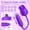 Purple, variant on Rose Licking Tongue Clit & Nipple Tickler with Thrusting Dildo Stimulator Sex Toy in Green