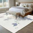 thumbnail image 5 of Maps Of The World 8x10 Area Rug for Living Room Sectional Sofa, Blue Ombre Retro Earth Tourism Map Beige Washable Non Slip Large Rectangle Area Rug, 5 of 9