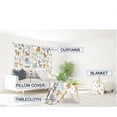 thumbnail image 7 of Kids Safari Animal Curtains 42Wx63H Inch Rod Pocket Nursery Baby Boy Bedroom Decor Cartoon Lion Jungle Woodland Wildlife Toddler Girl Children Living Room Window Drapes Fabric, 7 of 7