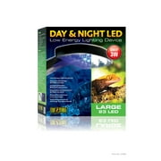 Large Reptile Day & Night LED - includes attached DBDPet Pro-Tip Guide - Great for Crested Geckos, Leopard Geckos, and more! Produces no heat
