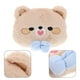 thumbnail image 4 of Almohada de peluche para reposacabezas de coche, diseño de oso, universal, transpirable, para viajes y vehículos, 4 of 7