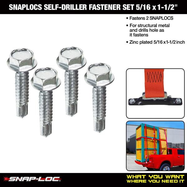 SNAPLOCS SELF-Driller Set fastens 2SNAPLOCS E-Track Singles 5/16 x 1-1/2 in.