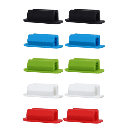 10Pcs Adhesive Silicone Pen Holder for Desk, Pencil Holder, Marker Holder,Pen Set Teacher Supplies