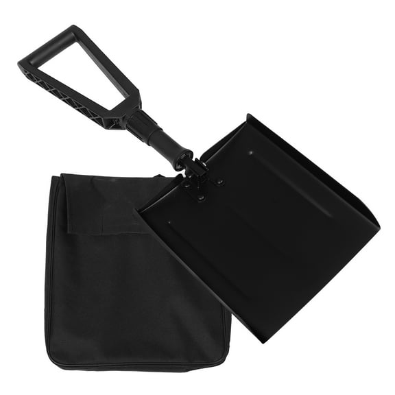 Raindrops Auto Emergency Snow Shovel with Extendable Handle Metal Folding Snow Removal Tool Winter Car Spade for Driveway Camping Patio