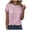 Pink, variant on Heevina Short Sleeve Shirts for Women Cat Mom Cats Heart Crewneck Tshirts Casual Summer Fall Fashion Trendy Tops (Pink, L)