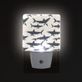 thumbnail image 3 of Shark Silhouettes Night Light 2 Pack LED Nightlight Plug into Wall Dusk to Dawn Sensor Soft White, 3 of 7