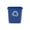 Blue, variant on Black Plastic 7-Gallon/28-Quart Wastebasket/Trash Can for Bedroom/Bathroom/Office, Fits Under Desk/Sink/Cabinet,