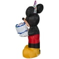 thumbnail image 4 of Gemmy Airblown Inflatable Birthday Party Mickey Mouse with Cake, 3.5 ft Tall, Black, 4 of 5