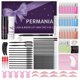 thumbnail image 1 of PERMANIA Kit de levantamiento de pestañas con laminación de pestañas y cejas de color negro 4 en 1 Color negro Hace que la permanente de pestañas sea voluminosa y rizada para salón y hogar (negro), 1 of 5