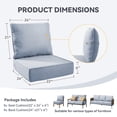 thumbnail image 7 of Unnifurnzi Patio Chair Cushions Set of 9-22 x 24 x 6 Inch Outdoor Furniture Cushion with Water Resistant & Removable Cover Outdoor Chair Cushion for Outdoor Furniture Sofa Couch-Baby Blue, 7 of 7