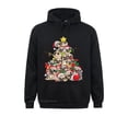 thumbnail image 2 of Sudadera con capucha ajustada para niños, diseño de árbol de Navidad, perro, Papá Noel, feliz Pugmas, para el día de los enamorados, ropa deportiva con estampado 3D, 2 of 5
