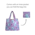 thumbnail image 4 of Wrapables Small Foldable Tote Nylon Reusable Grocery Bags, Pegasus, 4 of 5