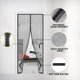 thumbnail image 1 of Striped magnetic soft screen door anti-mosquito screen door magnetic door curtain soft door curtain automatic closing door curtain 100x210cm black, 1 of 3