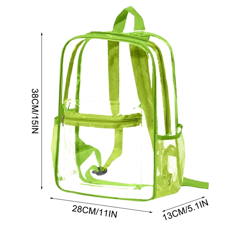 clear mini backpack stadium approved HHGBAD Transparent Backpack for Concerts, Sports, Festivals - Clear Mini  Backpack with Multiple Pockets, PVC Vinyl Material, Stadium Approved