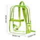 thumbnail image 2 of Mochila transparente | Pequeña mochila transparente para estadios con 4 bolsillos | Mini mochila transparente de vinilo resistente para deportes, conciertos, festivales, playa, escuela y viajes, 2 of 2