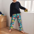 thumbnail image 5 of Susaid Japanese Koi Print Soft Teen Sleep Pants, Long Pajama Bottoms with Two Pockets and Elastic Waist, Designed for Ages 5-16-Medium, 5 of 6