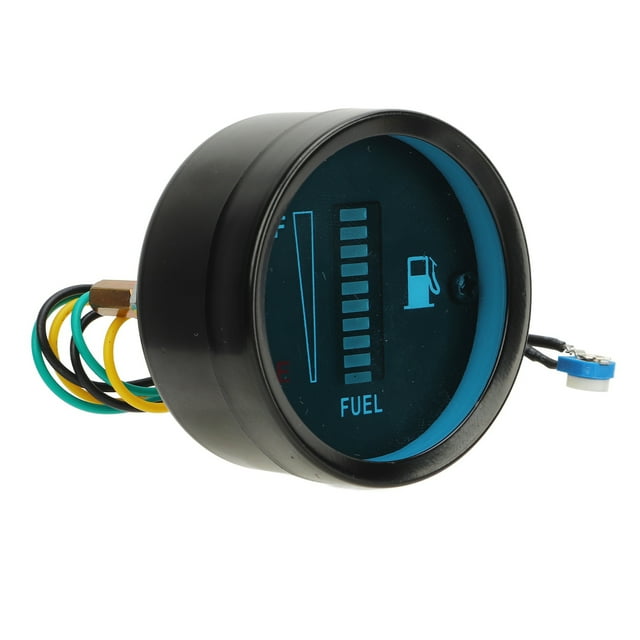 12V Motorcycle Fuel Gauge, 52mm Housing Diameter LED Light Display Fuel Fuel Meter, Universal Automotive Replacement Gauge For Motorcycle, Car