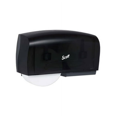Scott Essential Coreless Twin Jumbo Roll Tissue Dispenser, 20 x 6 x 11, Black -KCC09608