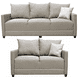 thumbnail image 1 of Sala Modular 3-2 El Bazar Store Atlanta Lino nacional Beige Sofá Love seat, 1 of 6