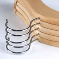 thumbnail image 3 of Percha de madera maciza sin laca para bebés, percha para recién nacidos, sin costuras, para colgar ropa de bebé, tienda de ropa para niños, ropa antideslizante, 3 of 3