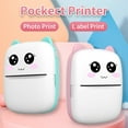 thumbnail image 5 of Mini Label Printer Thermal Portable Printers Stickers Paper Inkless Wireless Android IOS High Resolution Impressora Portatil (Pink 3thermal), 5 of 7