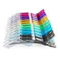 thumbnail image 2 of 12 pcs Transparent Professional Hair Stylist Hair Clips. Salon Alligator Croc Hair Clips for DIY Sectioning, Haircuts, and Styling. Easy to Use, Unisex., 2 of 5