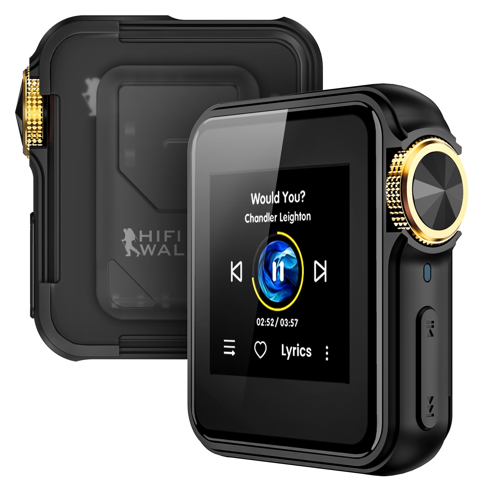 HIFI WALKER H2Mini 64G Clip-On Hi-Res MP3 Player with Bluetooth 5.1, DSD256, Black