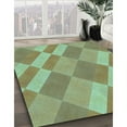 thumbnail image 3 of Ahgly Company Machine Washable Indoor Round Transitional Pastel Green Area Rugs, 3' Round, 3 of 7