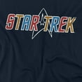 thumbnail image 2 of Star Trek Multi Colored Logo Officially Licensed Adult T-Shirt L, 2 of 7