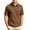 #A01-Coffee, variant on Oazcsf Polo Shirts for Men Short Sleeve Button Down Shirts Collared Casual Fashion Tshirts Slim Fit Summer Classic Golf T-Shirt with Pocket