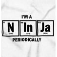 thumbnail image 2 of Im A Ninja Periodically Science Nerd Womens Slim Fit Graphic Tee Brisco Brands M, 2 of 5