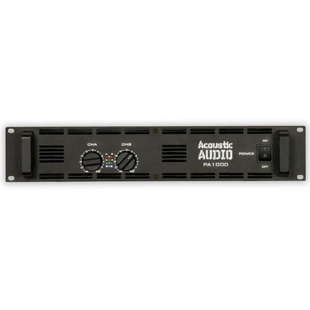 Acoustic Audio PA1000 Amp Two Channel 1000 Watt Pro Audio Power Amplifier PA DJ