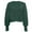 Green, variant on Vrorvz Lightweight Knitted Sweater for Women Solid Color Crew Neck Long Sleeve Pullover Blouse Casual Trendy Cropped Tops