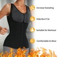 thumbnail image 5 of QRIC Women Waist Trainer Corset Zipper Vest Body Shaper Cincher Tank Top with Adjustable Straps, 5 of 6