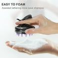 thumbnail image 5 of Unique Bargains Scalp Massager Hair Care Scalp Scrubber Women's Scalp Brush Shower Hair Massager for Clean Black Purple, 5 of 7